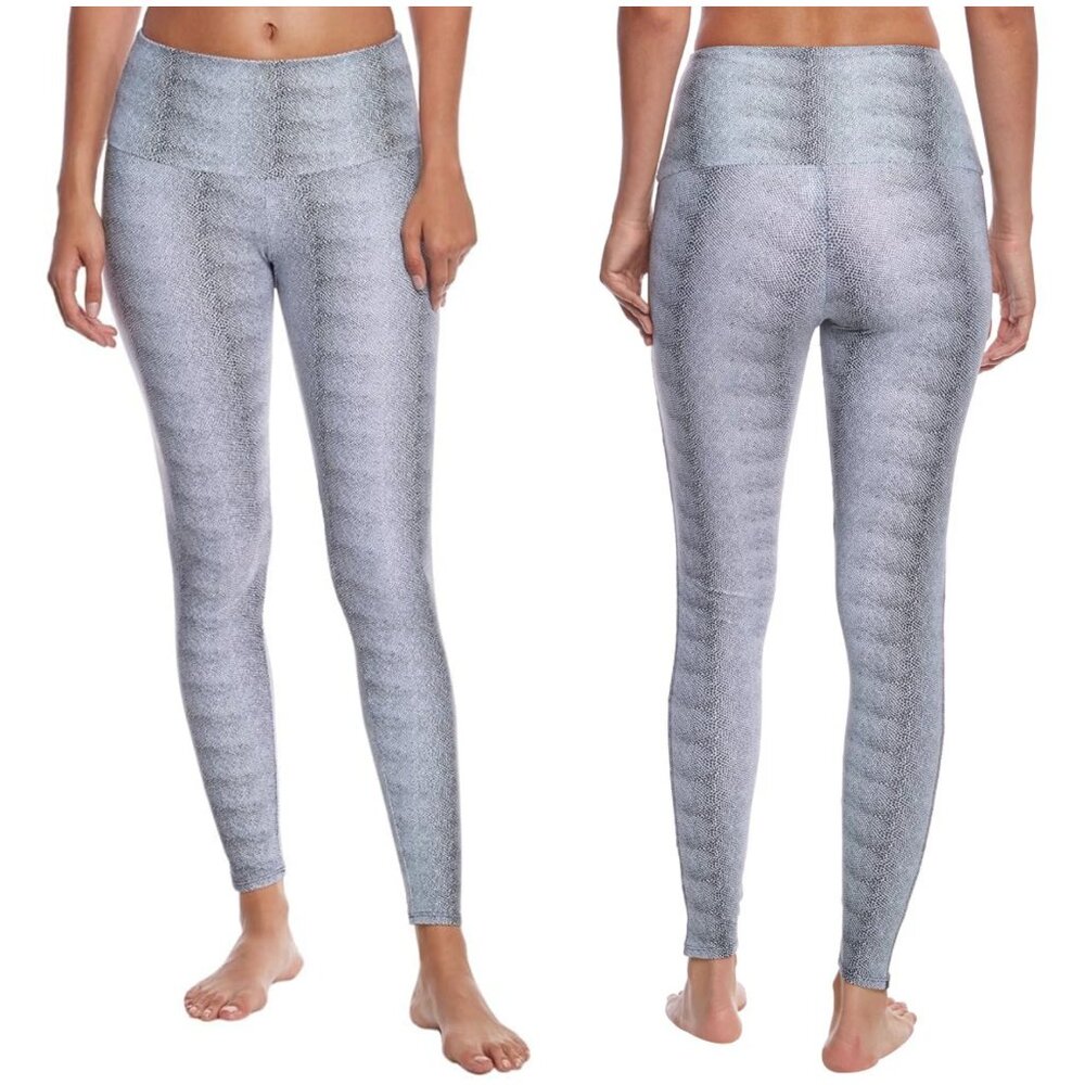 Onzie Snakeskin Python Print High Waisted Yoga Pants Leggings size M/L